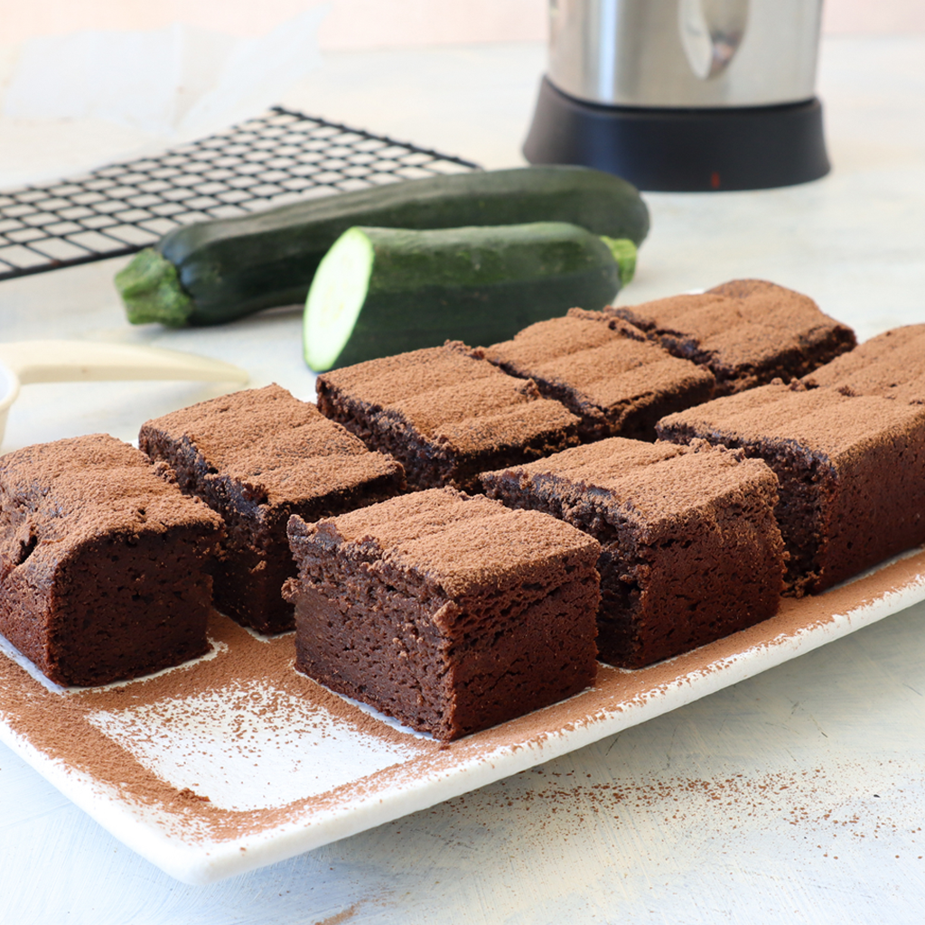 Paleo chocolate and zucchini blender bread