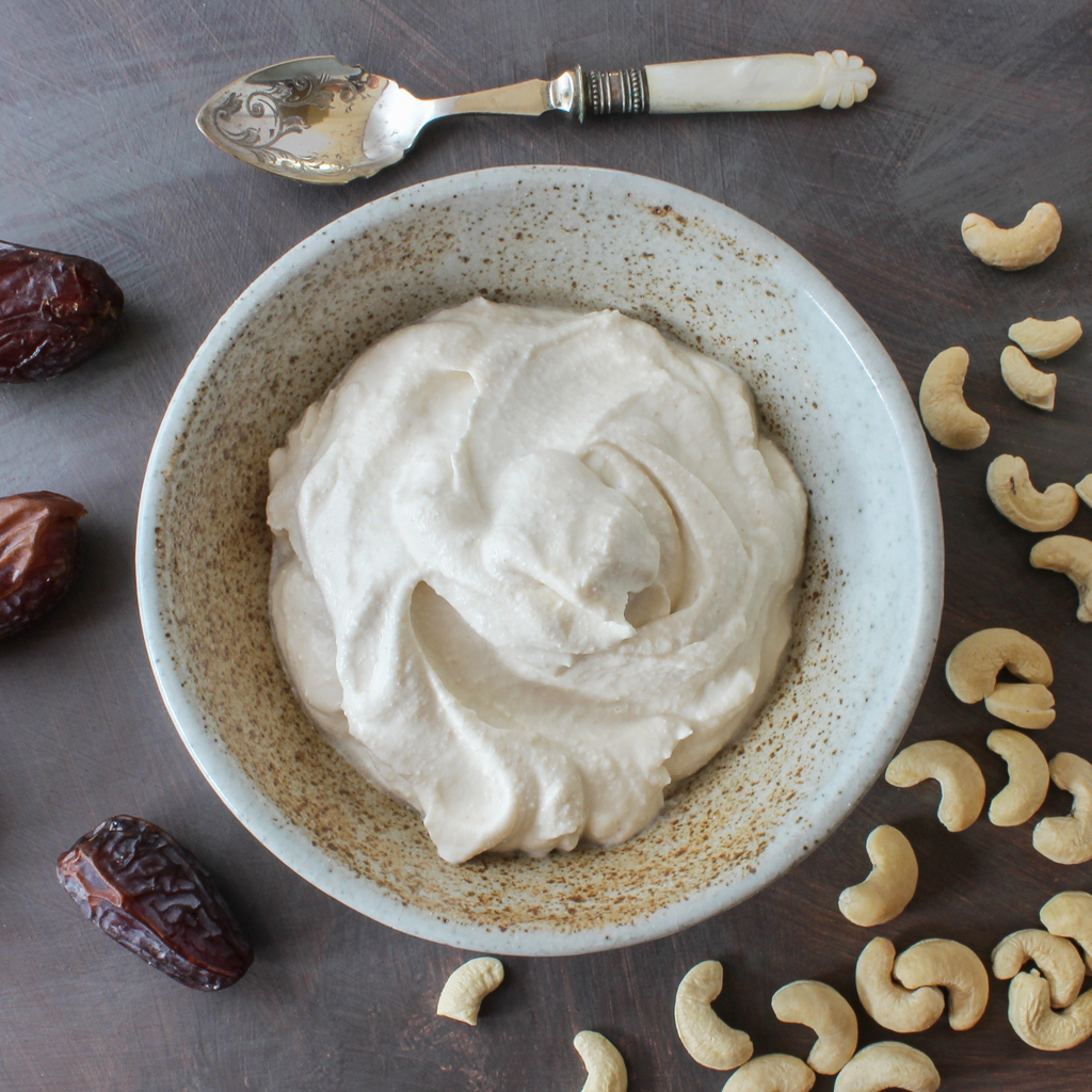 Date sweetened cashew & coconut yogurt recipe