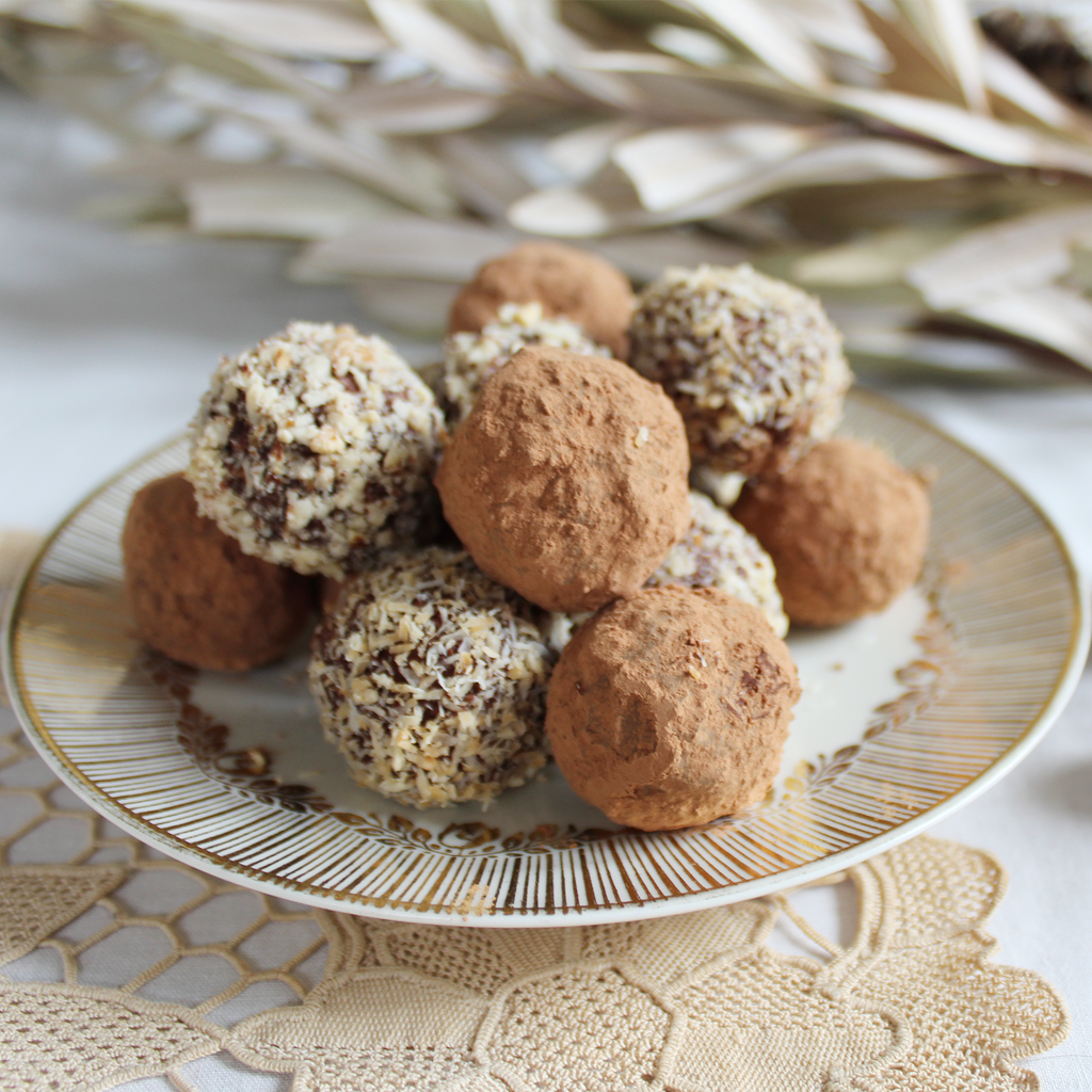 Amazing cultured cream chocolate truffle balls