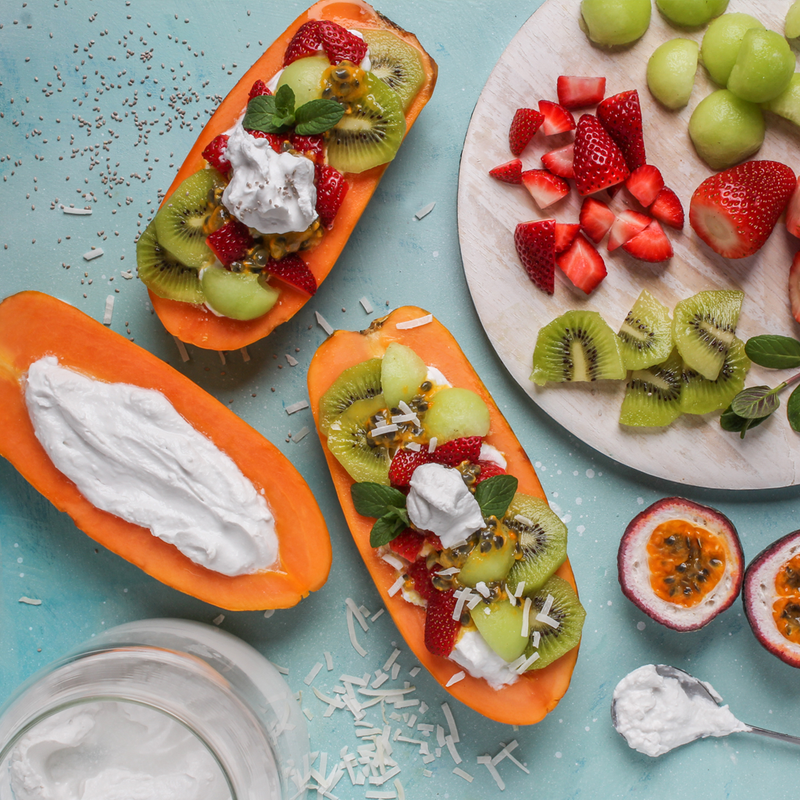 Gut loving yogurt papaya boats - Luvele AU