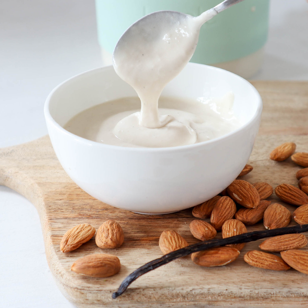 How to thicken homemade plant-based milk yogurt