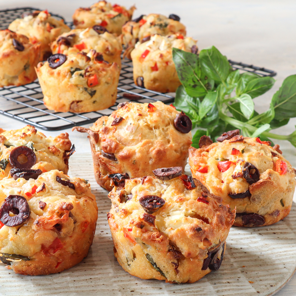 Yogurt pizza muffins