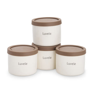 Luvele Pure Yogurt Maker | 4x 400ml Ceramic Jars SCD & GAPS DIET | Total capacity 1.5L