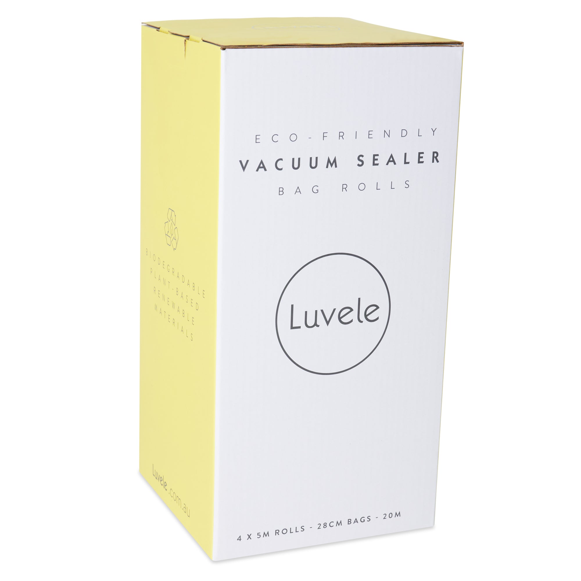 Luvele Vacuum Sealer Bag Rolls  22cm by 20m Sous Vide Bags