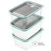 LUVELE FRESH VACUUM CONTAINER SET | THREE PIECE CANISTER SET 1.3L