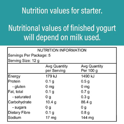 Culture Cupboard Plant Based Dairy Free Yogurt Starter | Three Pack | 15 X Sachets