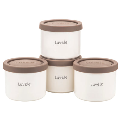 Luvele Pure Yogurt Maker | 4x 400ml Ceramic Jars SCD & GAPS DIET | Total capacity 1.5L