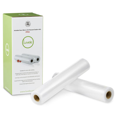 Luvele, Luvele Vacuum Sealer Bag Rolls | 80m Pack,Vacuum Sealer